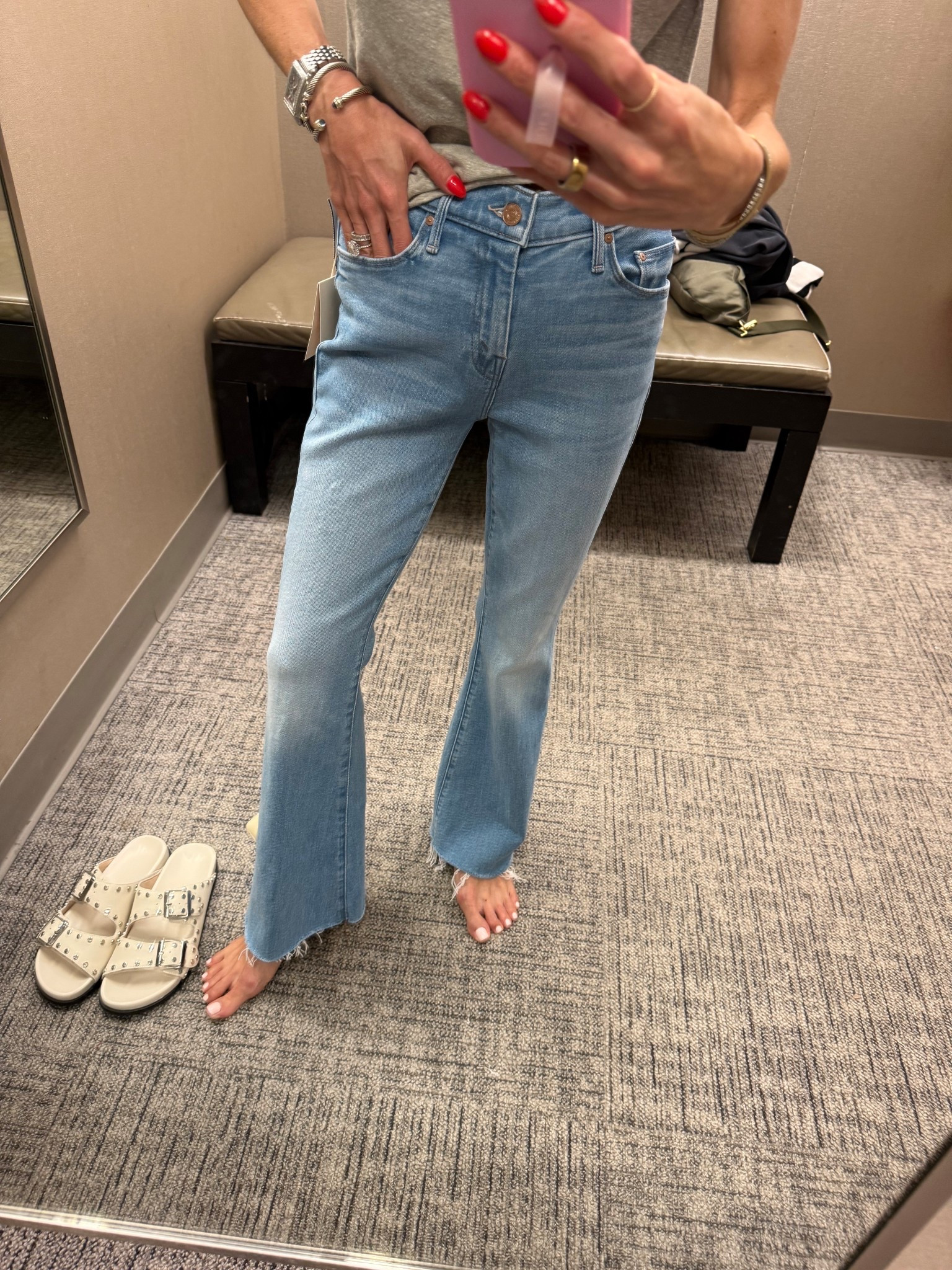 Petite friendly mother jeans size 24 but 23 would fit better 

#LTKPetite