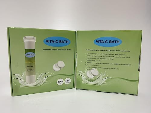 Vitabath Vita-c-bath Effervescent Vitamin C Dechlorination, 1000 mg, 100 Tablets | Amazon (US)