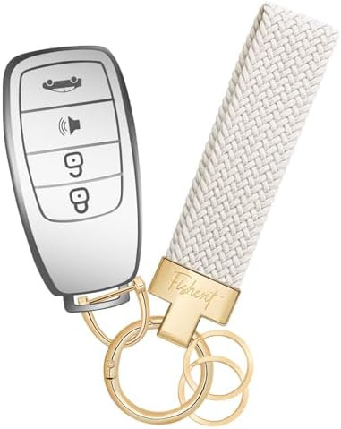 Fishent Stretchy Car Keychain, Nylon Braided Cool Key Chain for Women Men, Universal Key Fob Hold... | Amazon (US)