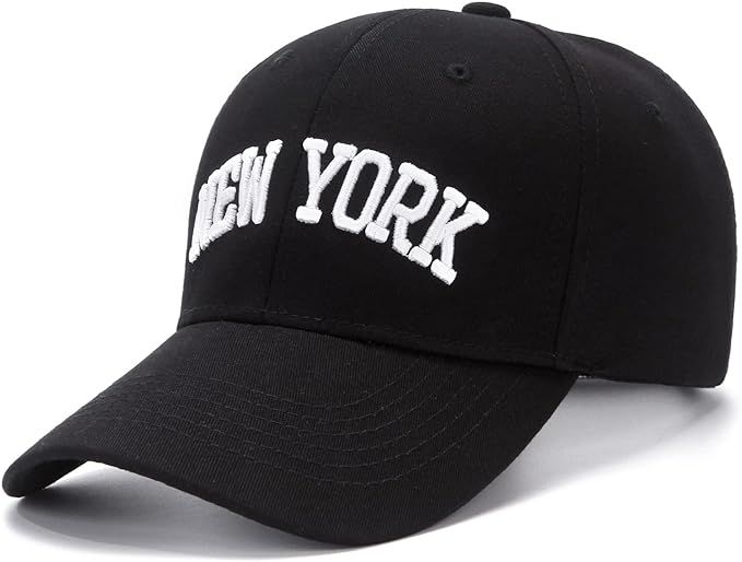 WODXCOR Classic Baseball Cap New York Embroidery 100% Cotton Adjustable Dad Hat Men and Women | Amazon (US)