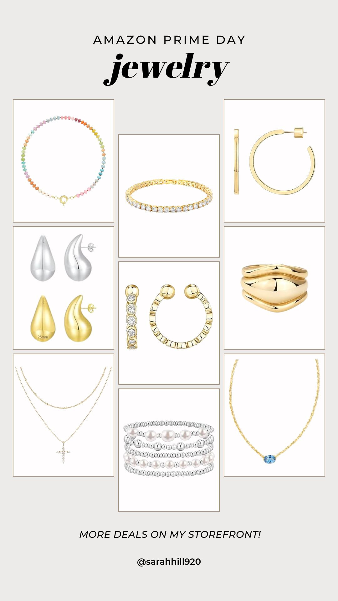 Everyday jewelry all on sale with Amazon Prime Day! Obsessed with the Kendra Scott necklace 

Gold jewelry, Pavoi jewelry, casual jewelry 

#LTKSaleAlert #LTKFindsUnder50