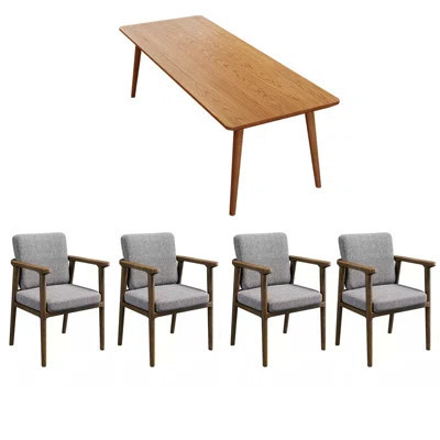 Solid wood ash simple dining chair combination | Wayfair North America