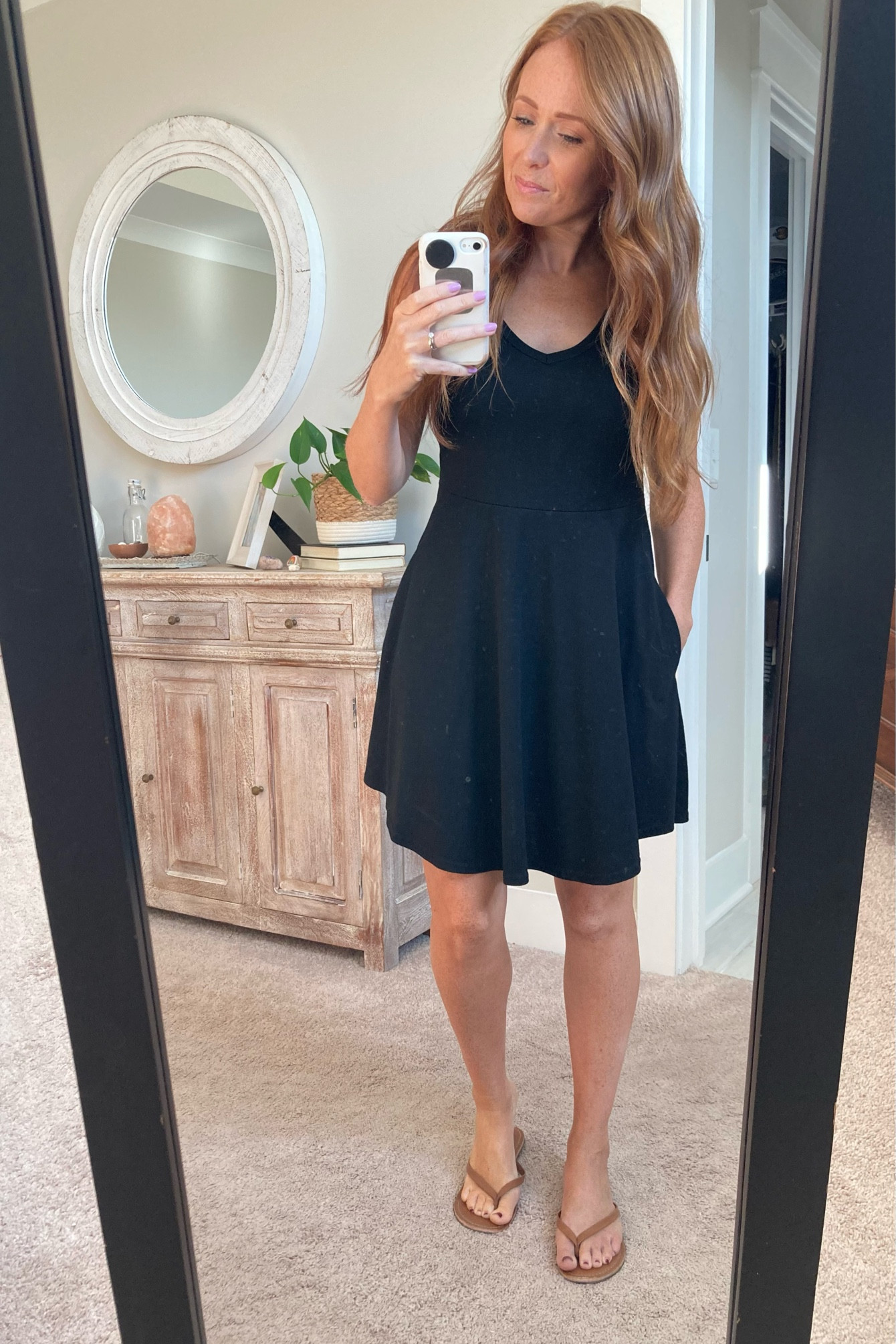 The easiest and comfiest throw on and go swing dress. Flattering Vneck, pockets, super soft material. Comes in a bunch of colors and designs. Got my normal size, washes well, doesn’t shrink.

#LTKSeasonal #LTKFindsUnder50 #LTKStyleTip