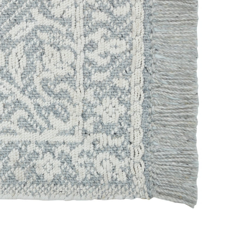 My Texas House Asher Grey/Ivory Medallion High Low Scatter Area Rug, 27" x 45" | Walmart (US)