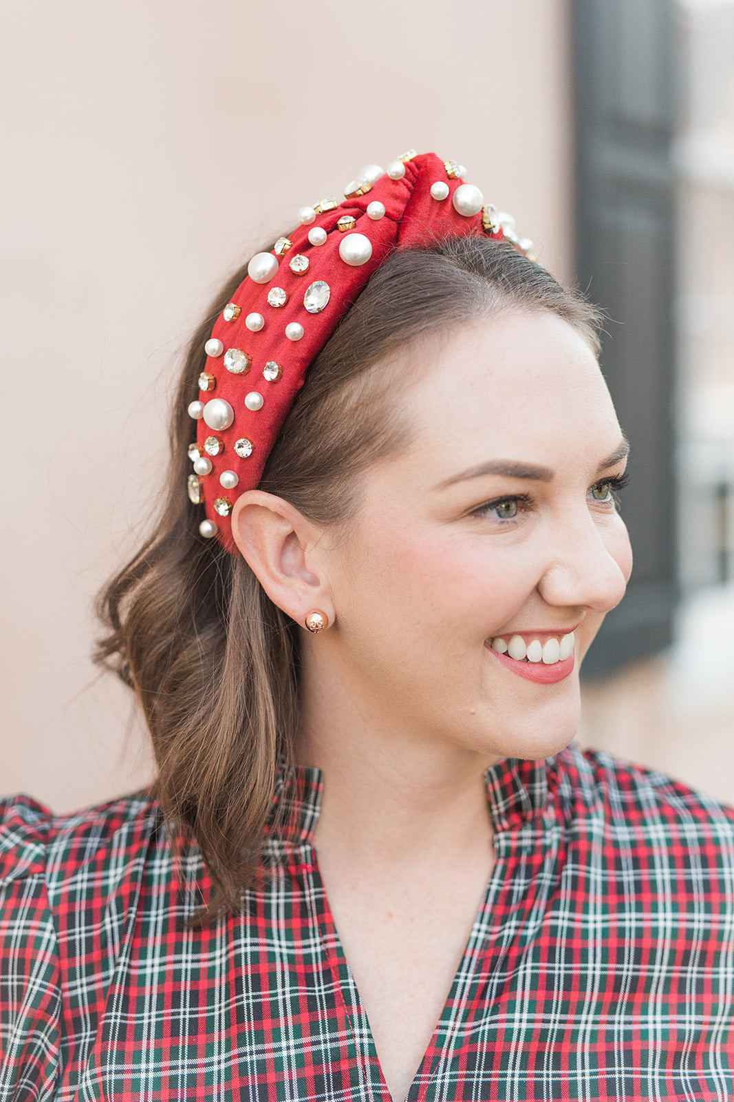 Poinsettia | Velvet Headband | Victoria Dunn 