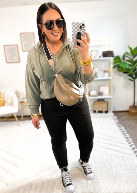 New split neck hoodies at Walmart!  These are the perfect lightweight piece for lounging this spring!  Sized up to an xl in mine for more room. Large hacci joggers. Sneakers run tts  

#LTKfindsunder50 #LTKSeasonal #LTKmidsize
