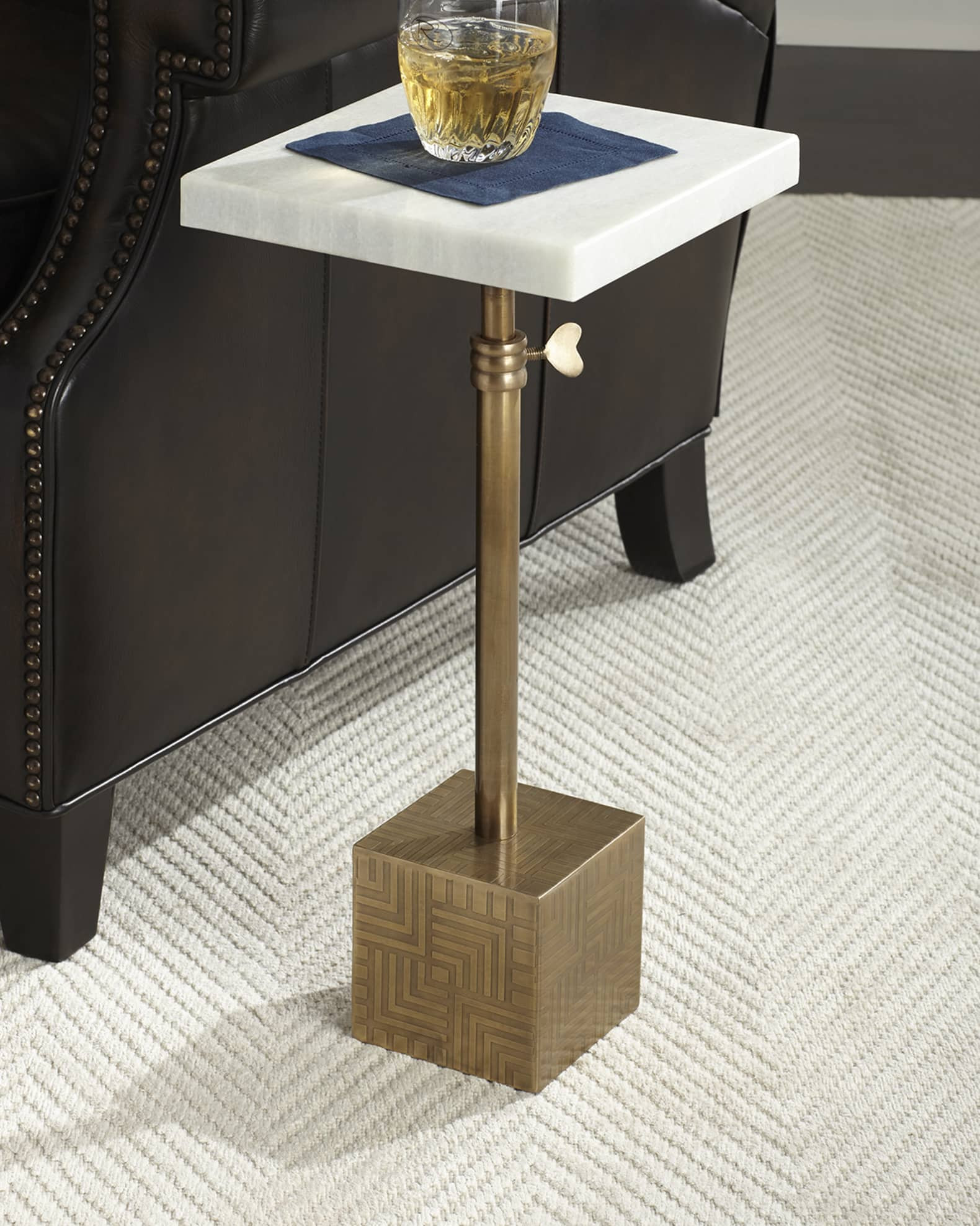 Four Hands Greely Marble Side Table | Neiman Marcus
