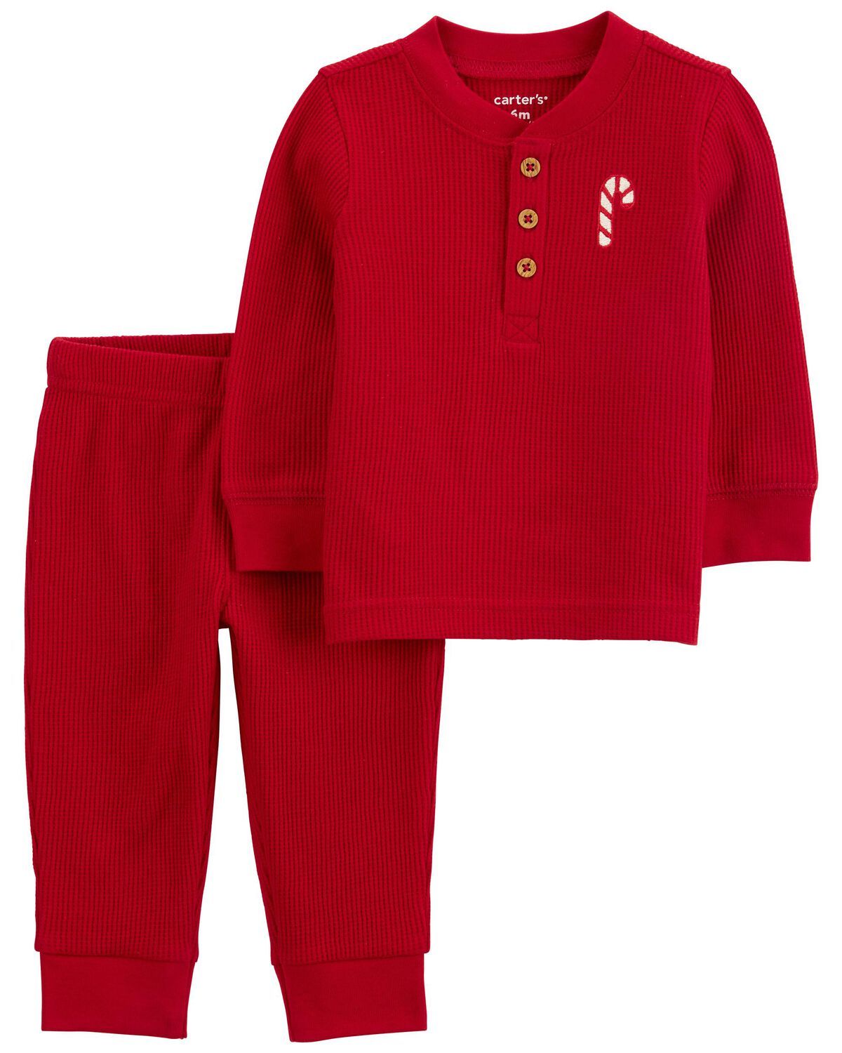 Red Baby 2-Piece Christmas Thermal Pajamas | carters.com | Carter's