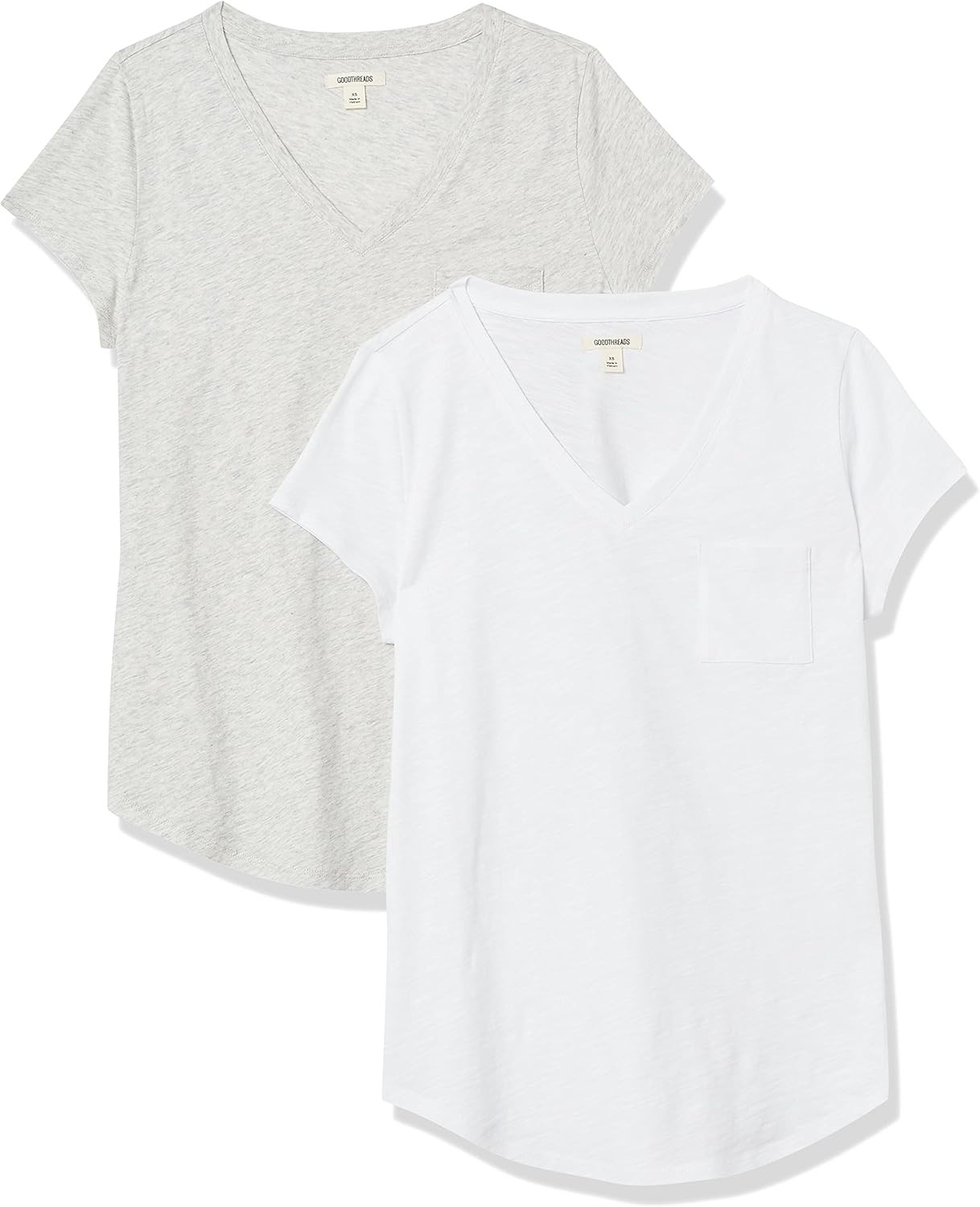 Amazon Brand - Goodthreads Women's Vintage Cotton Pocket V-Neck T-Shirt | Amazon (US)