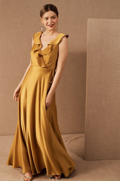 mustard mother of the bride dresses