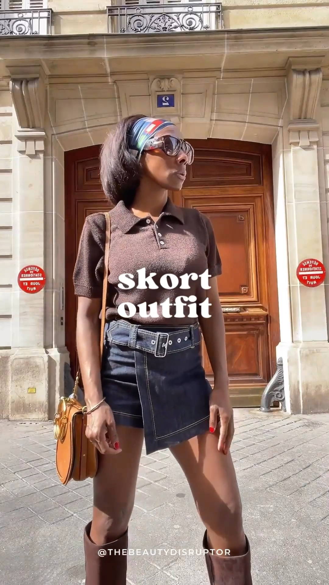 Spring outfit of the day: denim skort + knit polo 

Skorts are fun, playful and when paired with the right accessories can really make a statement.

Today I chose a dark wash denim skort paired with a  chocolate brown knit polo, accessorized with a Chloé bag (from an old collection) and & Other Stories boots which are out of stock. 


#SkortOutfit #SpringOutfit2026 #LTKStyleTip

#LTKootd #LTKgrwm #LTKSaleAlert