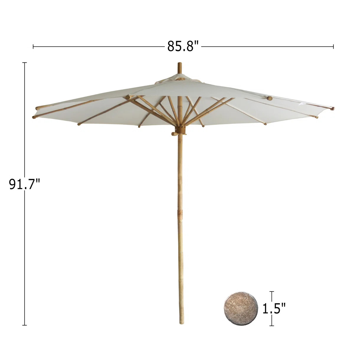 Kinslee 85.8'' Beach Umbrella | Wayfair North America
