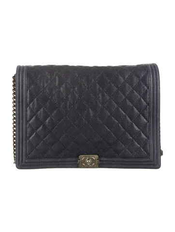 Chanel XL Gentle Boy Flap Bag | The Real Real, Inc.