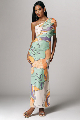 AFRM Mirabel One-Shoulder Maxi Dress | Anthropologie (US)
