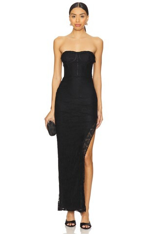 Lou Maxi Dress in Black | Revolve Clothing (Global)