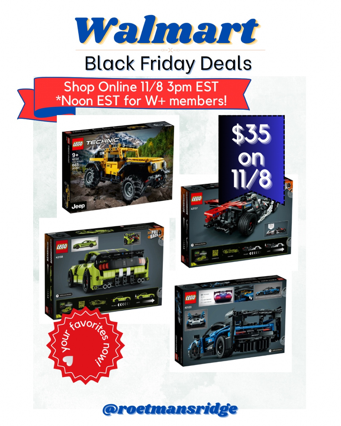 Walmart Black Friday Deals sneak peek! Heart all your favorites to get notified when the online sale goes live on 11/8!

Huge deals on Lego sets!

#LTKGiftGuide #LTKsalealert #LTKHolidaySale