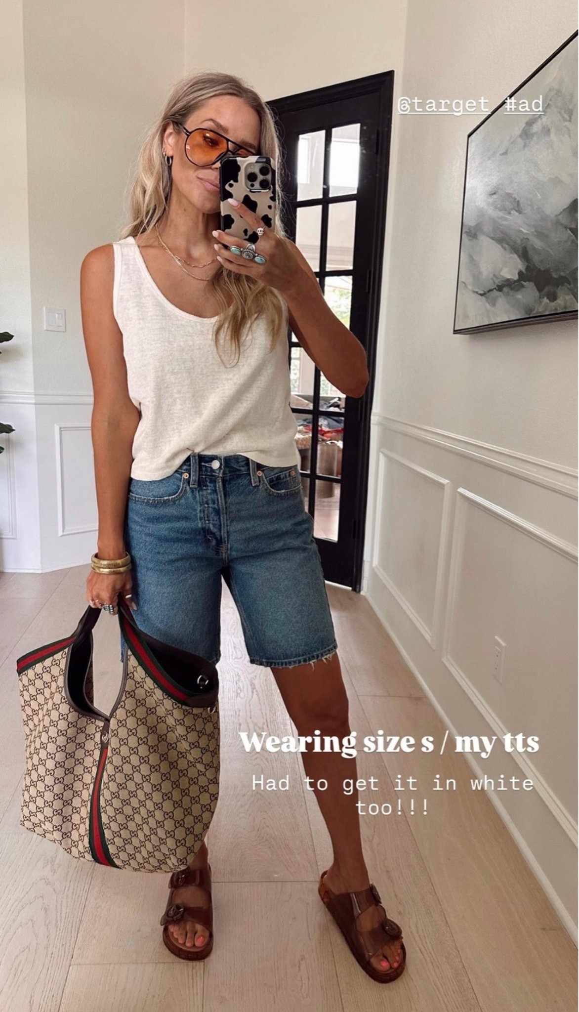 🤍 @target #ad #sponsored

I love this tank in white!!!! I’ll be wearing this all summer & can’t believe it’s only $7 today!!!!! 

Wearing size s / my tts