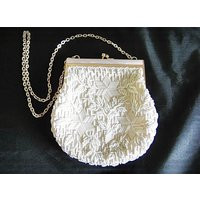 Vintage Beaded Evening Bag, Star Design Bead Purse, Mid Century Accessory | Etsy (US)