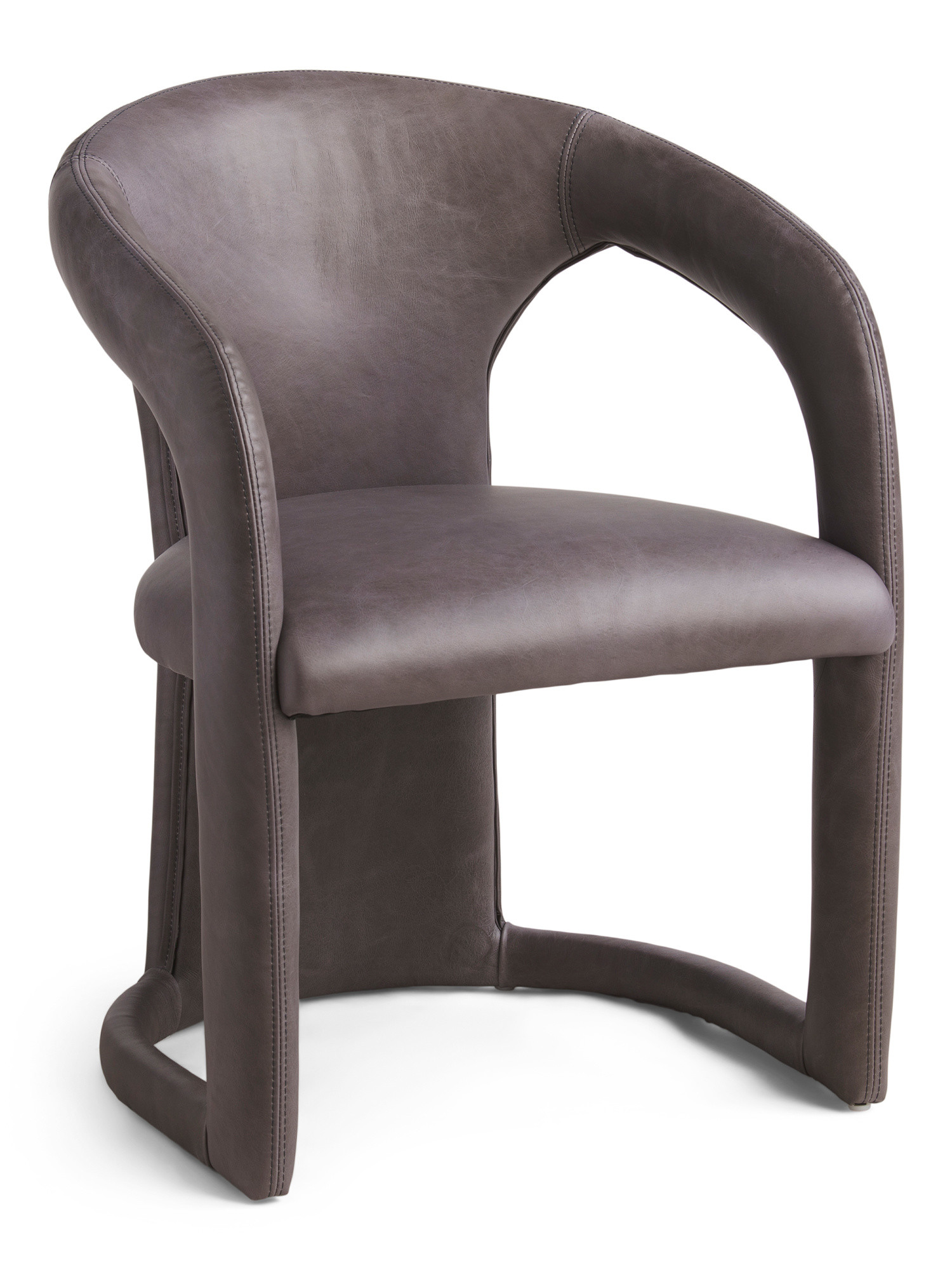 Archie Distressed Top Grain Leather Dining Chair | Marshalls