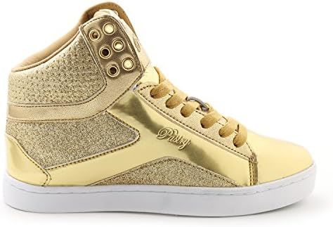 Amazon.com | Pop Tart Glitter Women's Sneaker, Gold, 7.5 | Fashion Sneakers | Amazon (US)