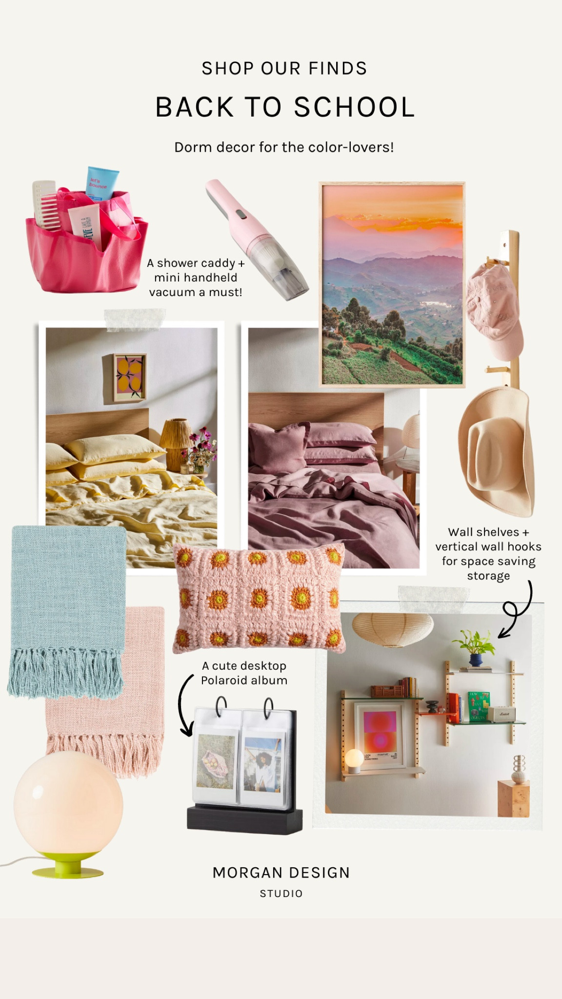 Dorm decor for those that love to color drench their room! 🌈 🌺 📚 

#LTKBacktoSchool #LTKhome #LTKkids