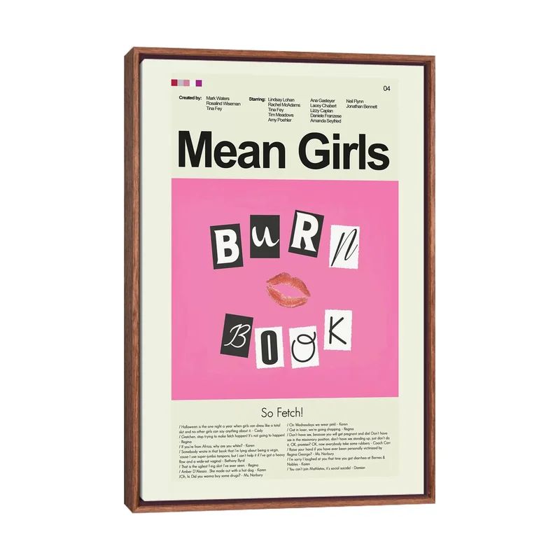 Mean Girls Framed by Erin Hagerman Textual Art | Wayfair North America