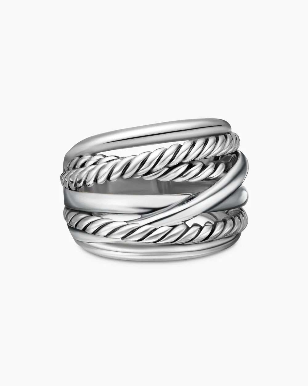 David Yurman | Crossover Ring in Sterling Silver, 17mm | David Yurman