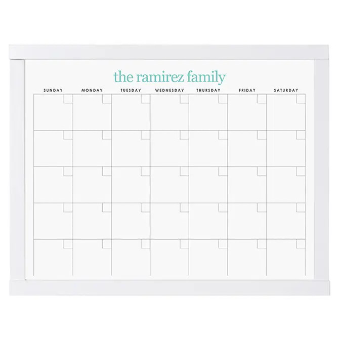 Custom Color Monthly Schedule Wall Organization Center | Erin Condren | Erin Condren