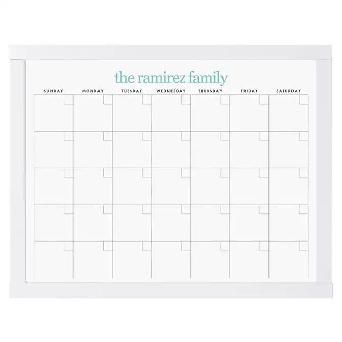 Custom Color Monthly Schedule Wall Organization Center | Erin Condren | Erin Condren