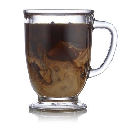 Libbey Kona Glass Coffee Mugs, 16-ounce, Set of 6 | Target