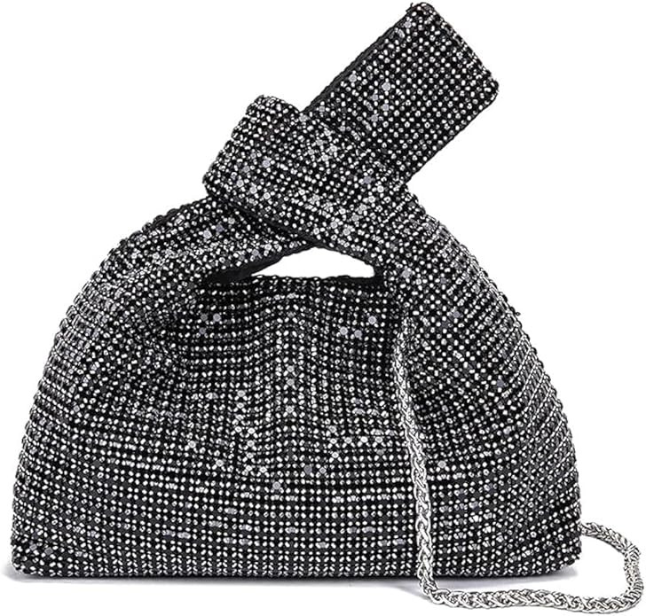 Women Glitter Evening Clutch Bling Crystal Rhinestone Full Diamond Handbag with Ring Top Handle f... | Amazon (US)