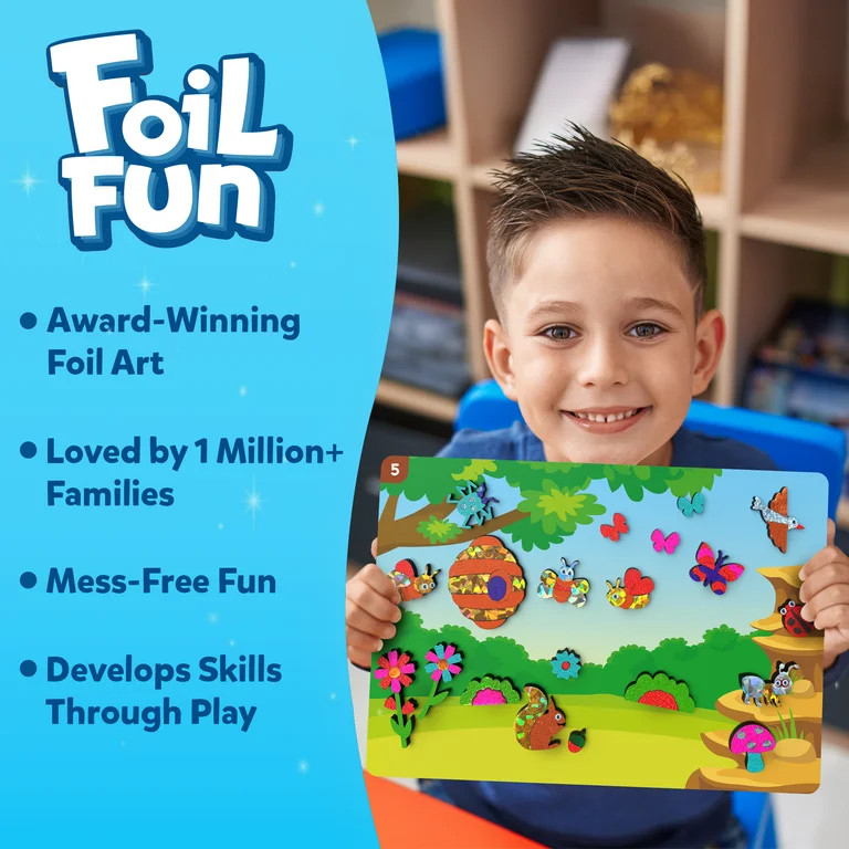 Skillmatics Foil Fun - Bugs &amp; Butterflies, No Mess Art for Kids, Craft Kits &amp; Supplies, DIY Creat... | Walmart (US)