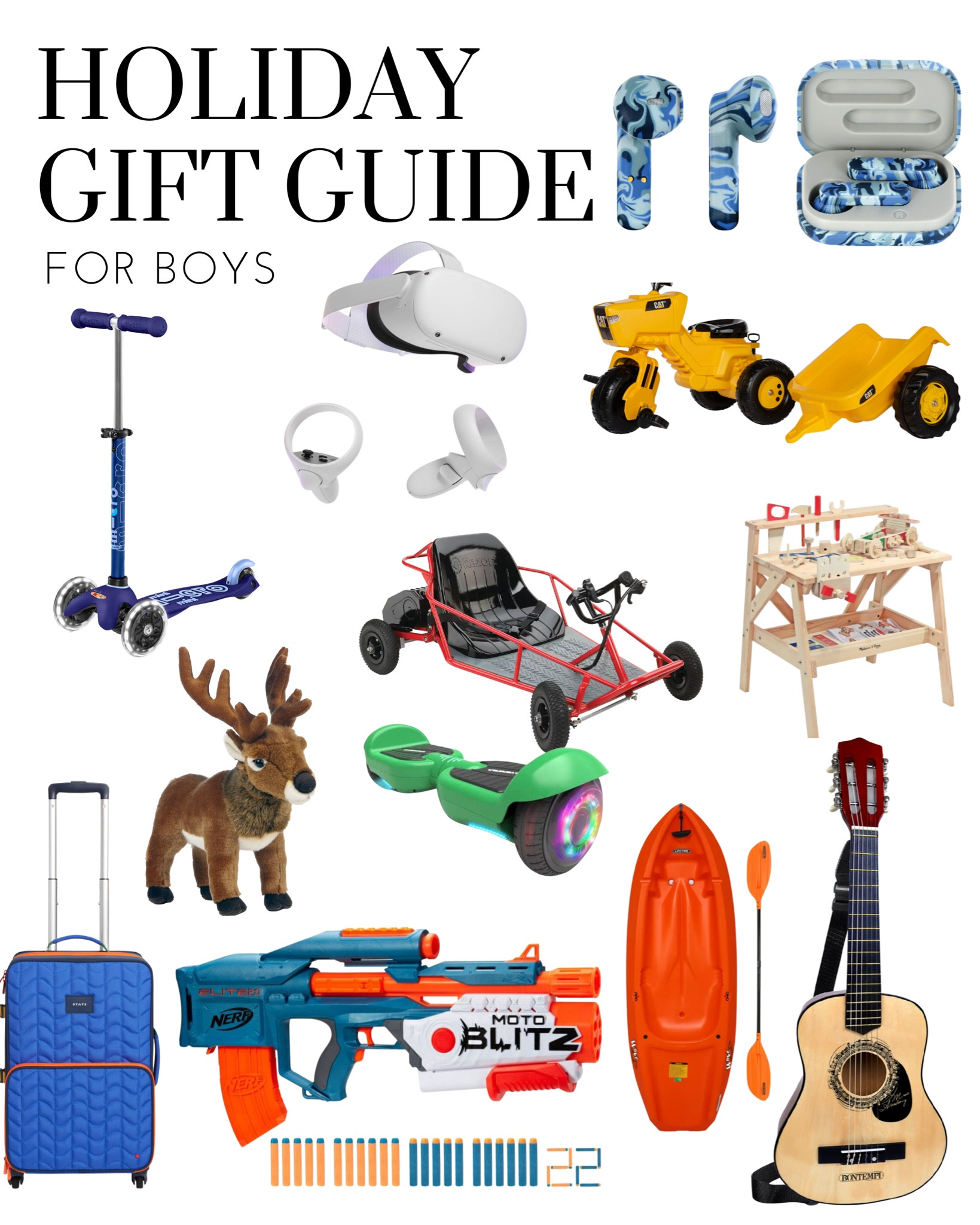 🎁HOLIDAY GIFT GUIDE FOR BOYS🎁 Surprise your boys with the perfect gift this year! 💙  Check out my curated list 🛍️ 
.
.
.
#holidaygiftguide #giftsforboys #christmas #christmasgiftideas #ltk #giftguide #holidayshopping 