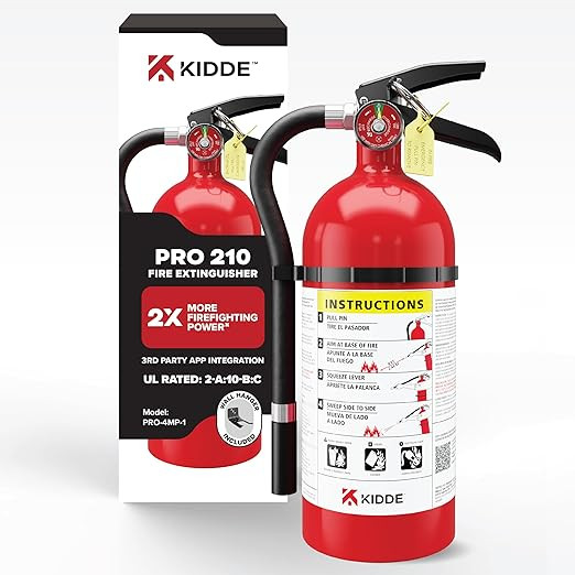 Kidde Commercial-Grade Fire Extinguisher for Office, Schools, Rechargeable, 2A10BC | Amazon (US)