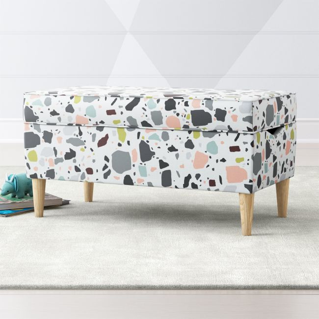 As You Wish Upholstered Storage Bench | Crate & Barrel