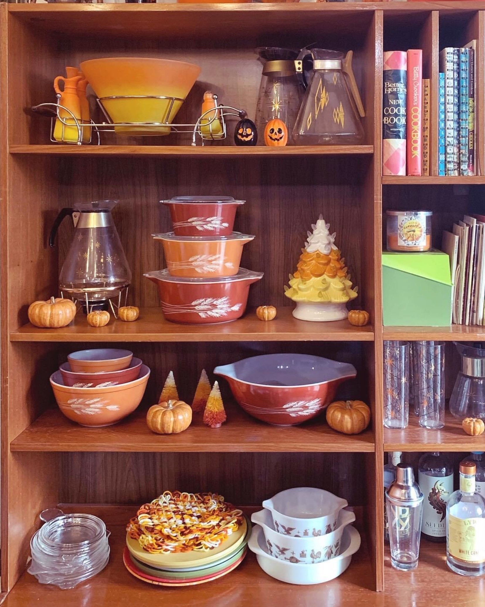 Got the kitchen hutch all decorated for Halloween/Autumn! Sharing some pyrex deals and spooky knick-knacks. 

#LTKSeasonal #LTKunder50 #LTKHalloween