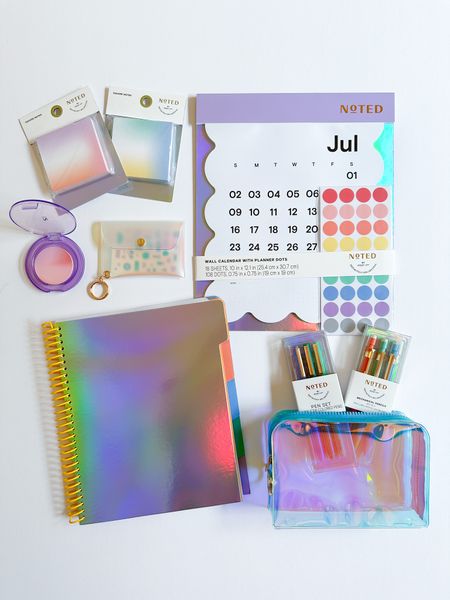 #ad The BEST part of Back to School is school supplies shopping! 🛒📒 I shop for products that not only are colorful, but also high quality & will last me throughout the school year!

I love the Noted by Post-it® Iridescent products, which match my own personal style! I can store all of my teacher pens in the Iridescent Pen Pouch & take notes in the Tabbed Notebook ✍️ I also love the Monthly Desktop calendar that comes with planner dots to mark important school happenings! 

 I can’t wait to use these products this upcoming school year! 💖 

@notedbypostit @target @postit #target #targetpartner #notedbypostit #planner #schoolsupplies

#LTKBacktoSchool #LTKU #LTKkids