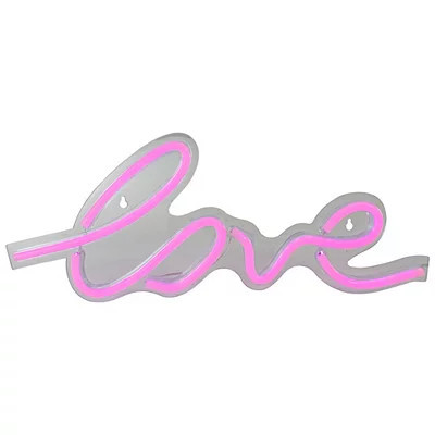 Neon Pink Love LED Wall Sign, Pink, 18L x 0.75W 7H | Kirkland's Home | Kirklands