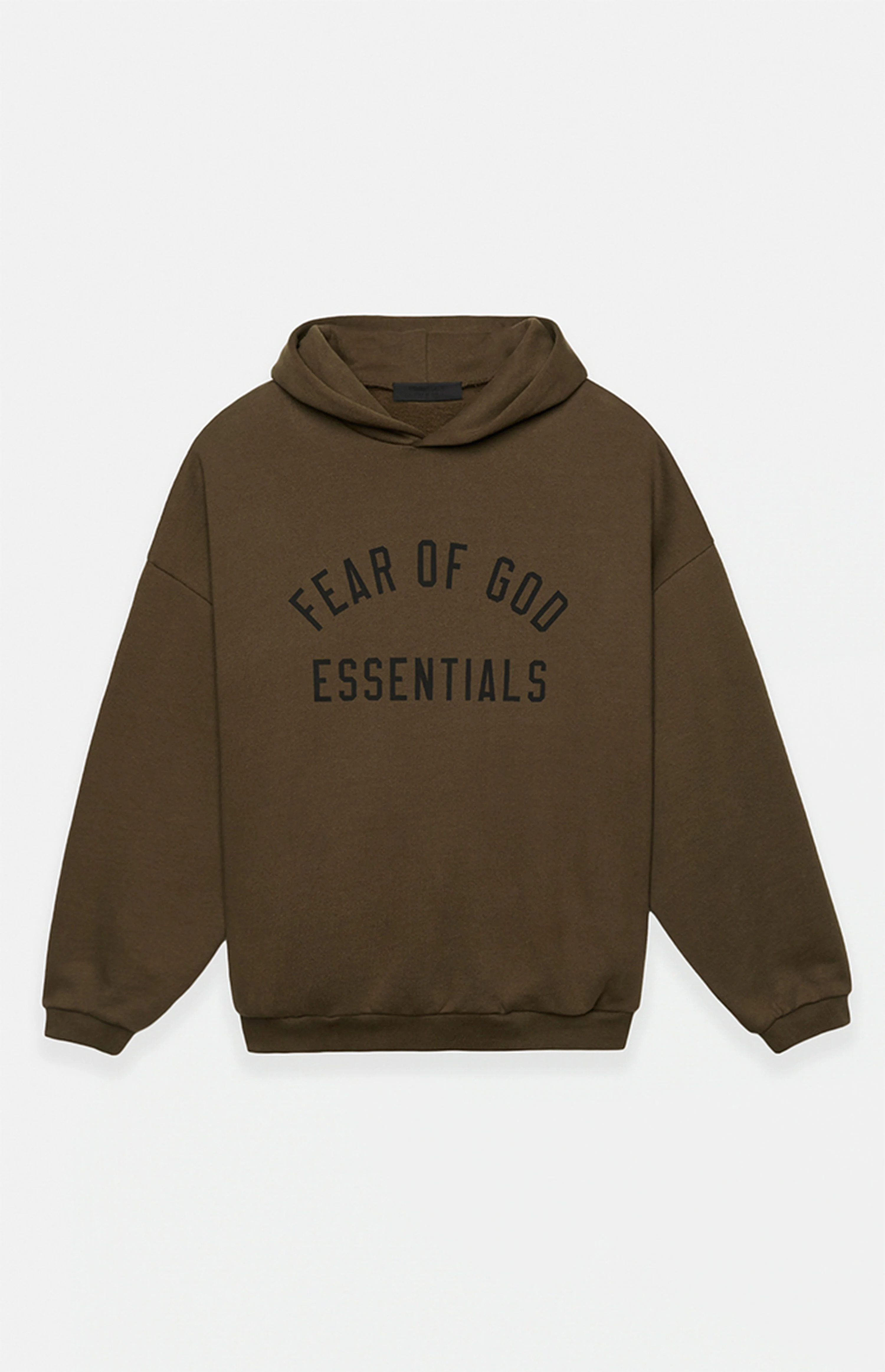 Fear of God Essentials Olive Fleece Hoodie | PacSun