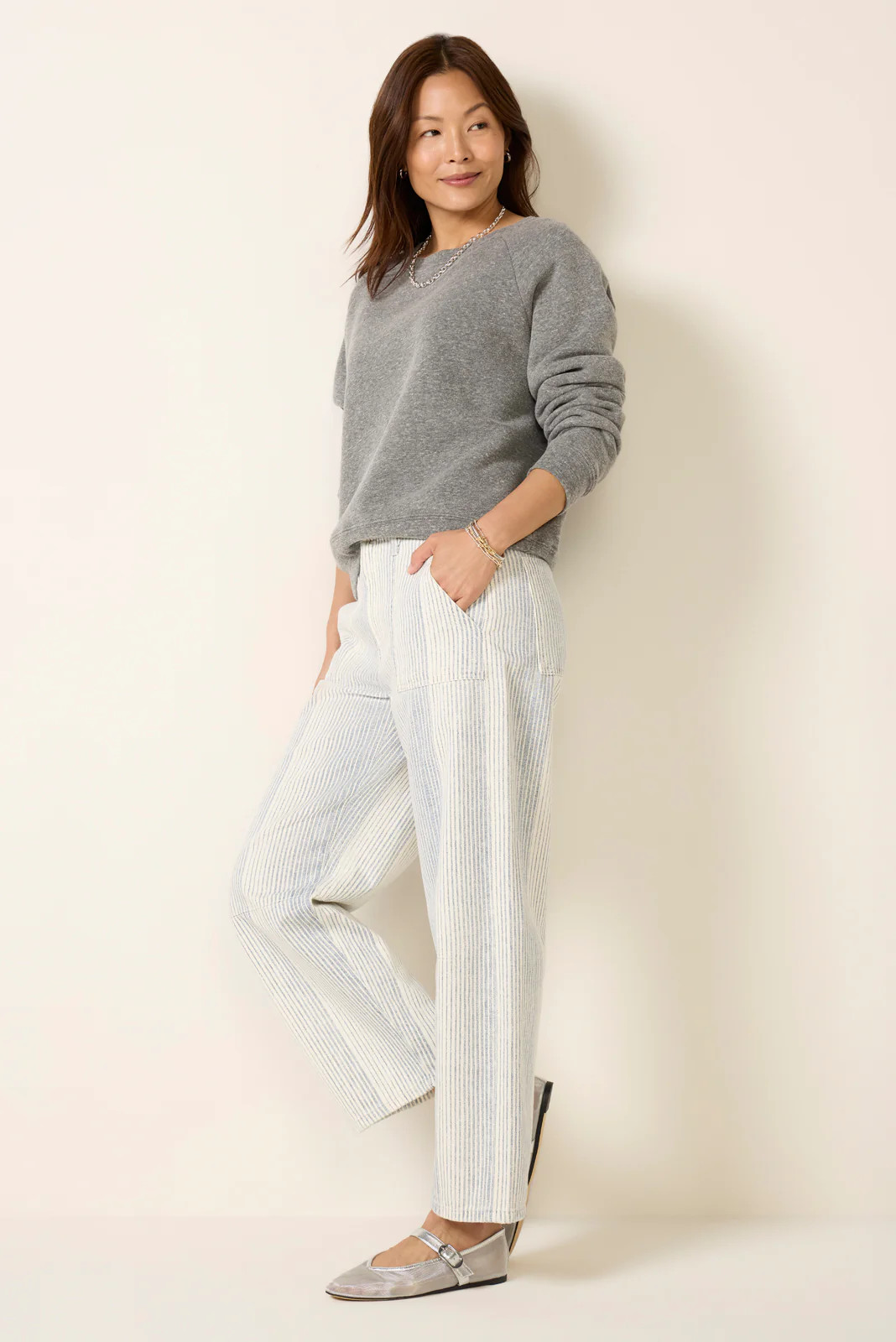 LE JEAN Women's Utility Soft Barrel Jeans, Size 26, Blue | Evereve