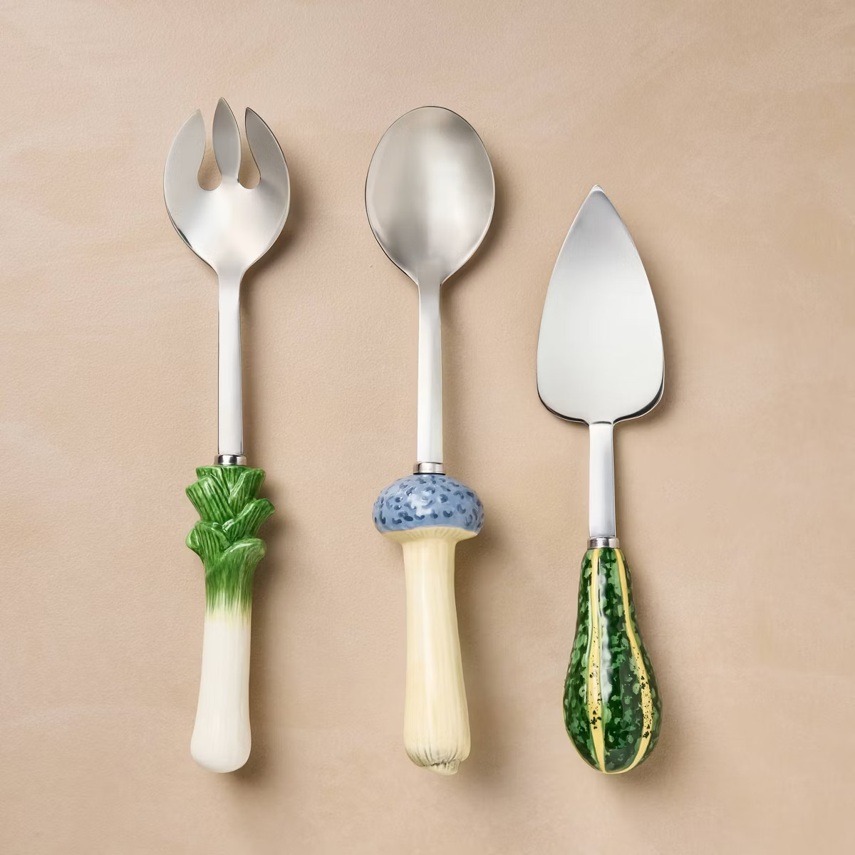 3pc Stoneware Salad Flatware Serving Set - John Derian for Target | Target