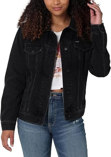 Wrangler Women's Relaxed Fit Memory Maker Jean Jacket | Amazon (US)