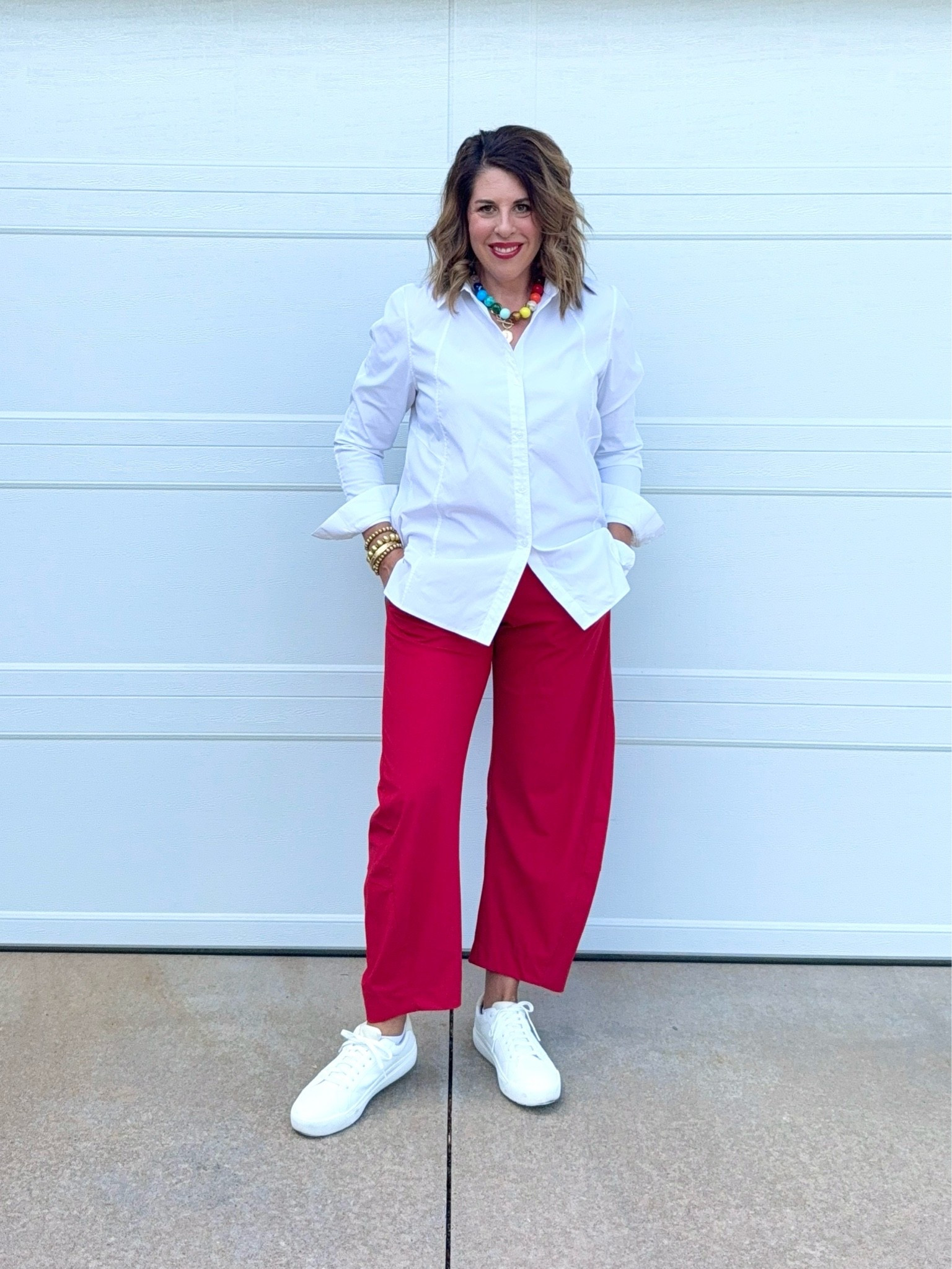 Pants TTS or size down for less baggy fit. Lots of colors, perfect dupe for pricey version! Feel like activewear but great shape and structure- wear with anything.

#LTKootd #LTKActive #LTKOver40
