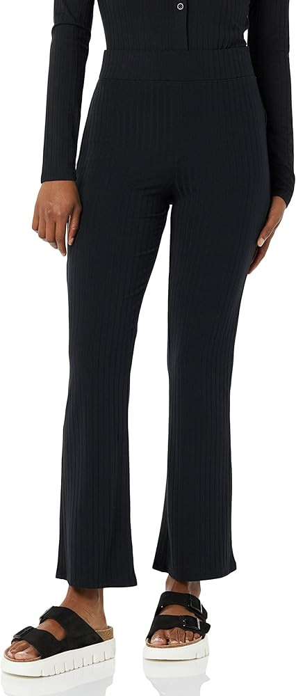 Amazon Essentials Women's Wide Rib Flared Ankle Pant (Previously Daily Ritual) | Amazon (US)