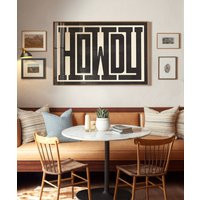 Howdy Typography Art Print, Western Decor, Southwestern Wall Art, Modern Design Poster, Southern Home Type Design, Ranch Decor | Etsy (US)