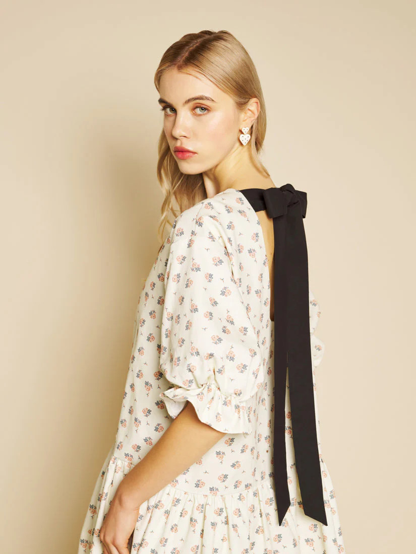 Pêche Ditsy Denim Mini Dress | Sister Jane (UK)