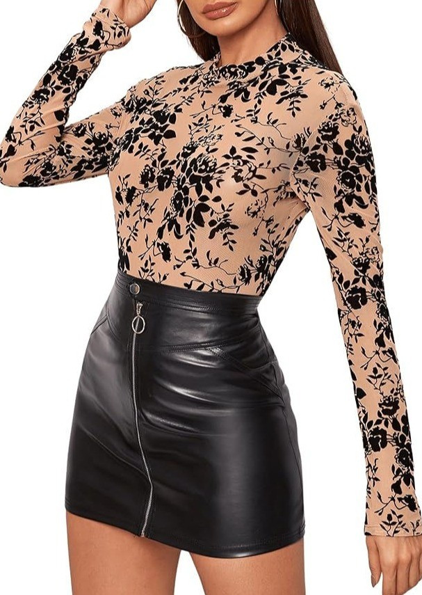  🌹Get ready to turn heads with this stunning floral bodysuit! The delicate black floral design on a nude background adds a romantic touch, making it perfect for date night or a girls' night out. 

#LTKPetite #LTKmomlife #LTKBeauty