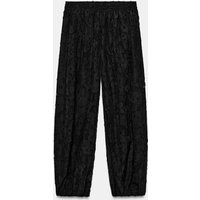 Zara - Burnout Balloon Pants - Black - Xs - Woman | Zara US