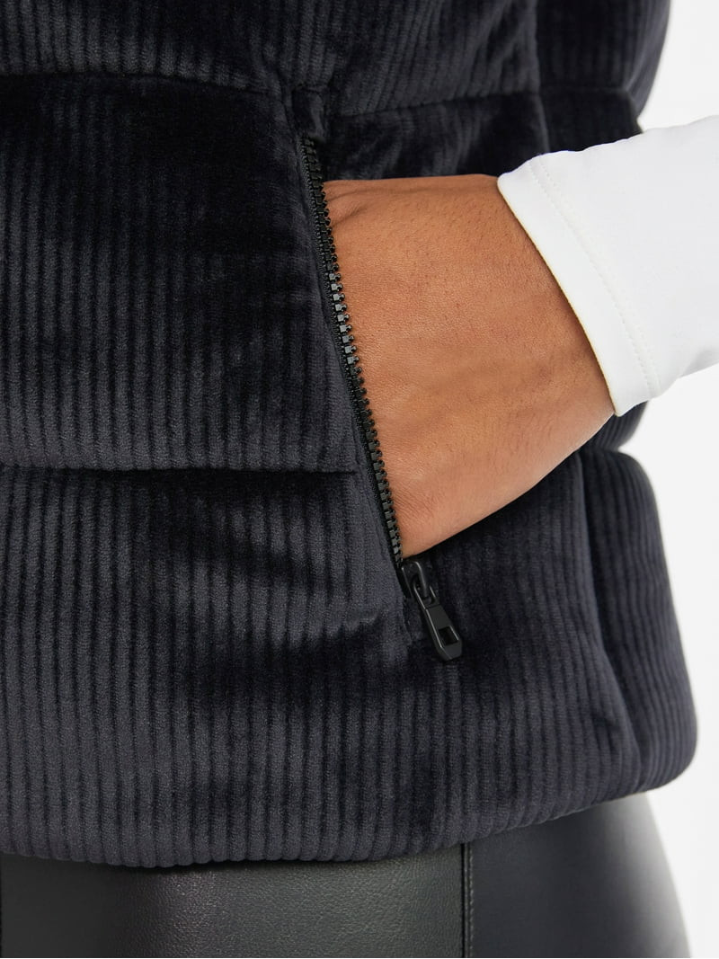 Avia Women's and Women's Plus Velour Ribbed Vest, Sizes XS-4X | Walmart (US)