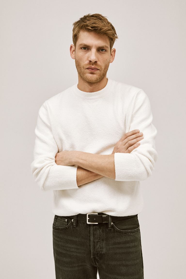 Regular Fit Bouclé-knit Sweater | H&M (US + CA)